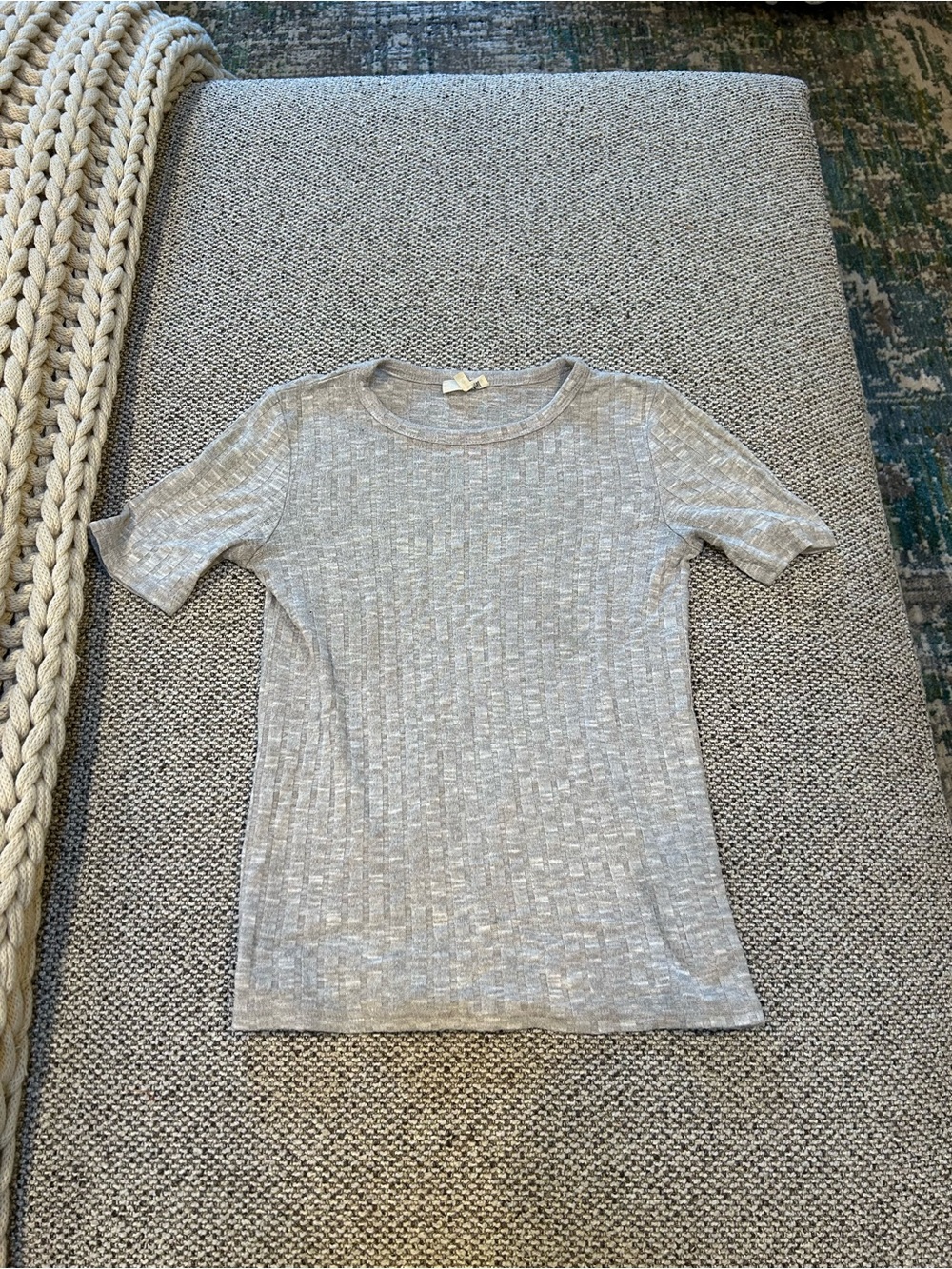 Wilfred Heather Gray Short-Sleeve Knit Tee